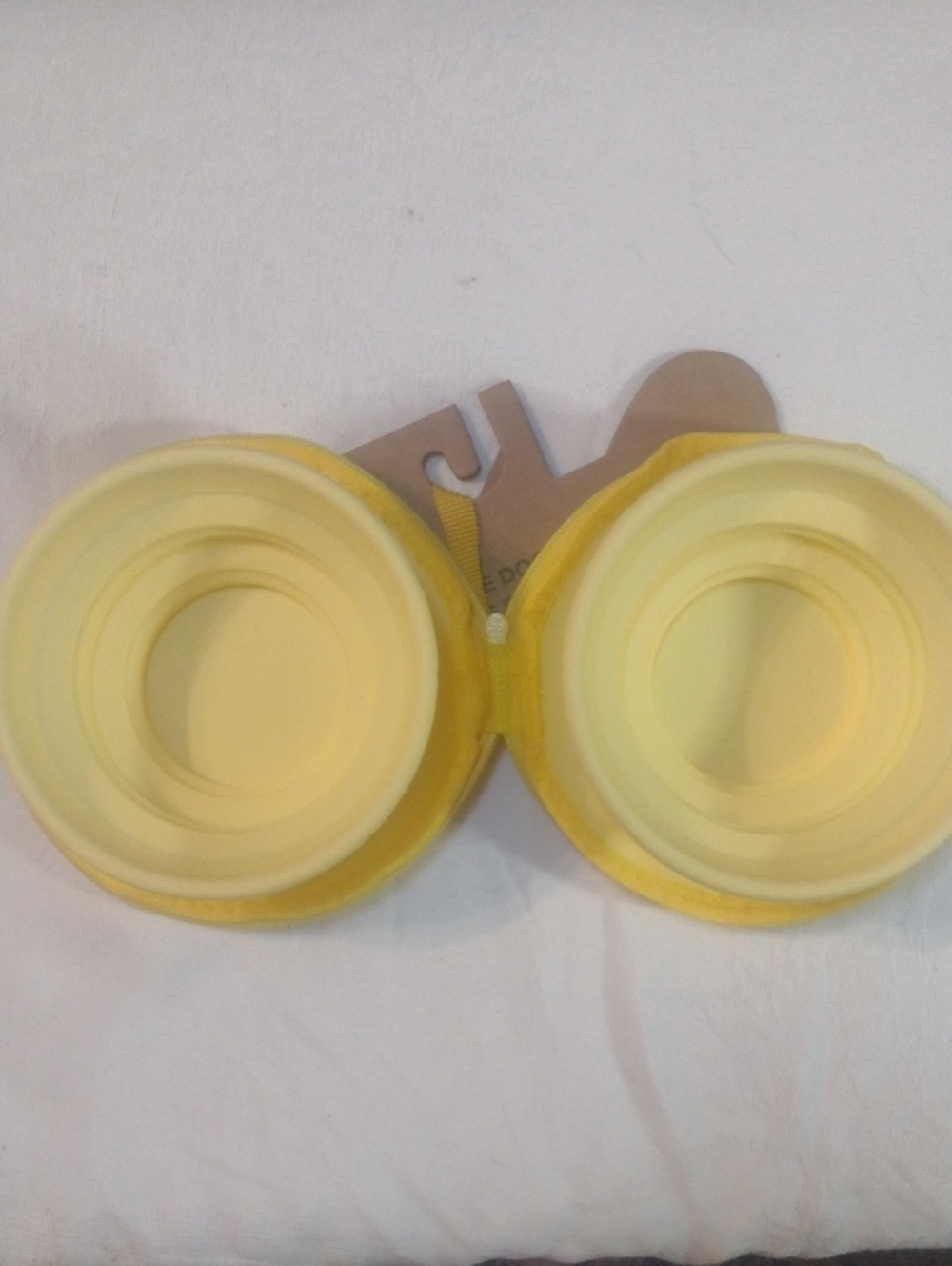 mine Yellow Collapsible Double Dog Bowl Set